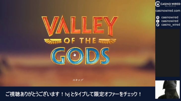 カジノワイヤード・動画配信　エピソード13: Valley of the Gods, Reactoonz-コガネムシが導く3125通りのチャンス！