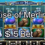 【オンラインカジノ】【ベラジョンカジノ】＄５Bet　RiseofMerlin 実践動画