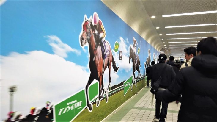 【有馬記念】JR船橋法典駅から専用地下道で中山競馬場へ