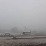 浦和競馬場、ゲリラ豪雨中。