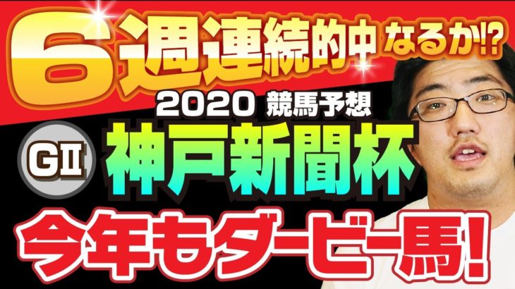 【競馬予想】 2020 神戸新聞杯　今年もダービー馬！