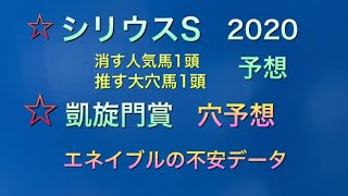 【競馬予想】　シリウスステークス　凱旋門賞　2020 予想