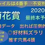 【競馬予想】　菊花賞　2020 本予想