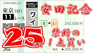 【安田記念2021】２５万円の大勝負！禁断の１点買い！