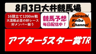 【競馬予想】アフター5スター賞TR2021年8月3日 大井競馬場