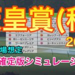 【競馬】天皇賞(秋)2021 枠順確定版シミュレーション