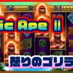 【オンラインカジノ】スロット「エピックエイプ2（Epic Ape Ⅱ）」で遊ぶ！金のゴリラ登場でアツい？！【ベラジョンVera&John】