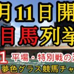 【注目馬列挙】2021年12月11日JRA平場特別戦！中山からは注目の新馬を２つ入れてのラインナップ
