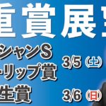 【G2 G3】棟広良隆の重賞展望！オーシャンＳ・チューリップ賞 3/5　弥生賞 3/6