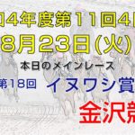 金沢競馬LIVE中継　2022年8月23日