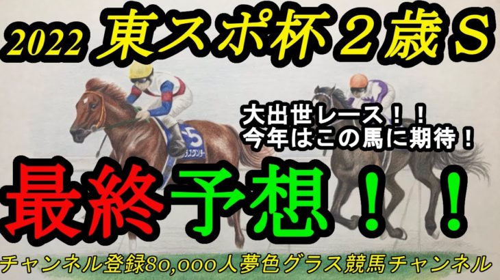 【最終予想】2022東京スポーツ杯2歳ステークス！毎年注目の大出世レース！今年はこの馬の素質に期待！