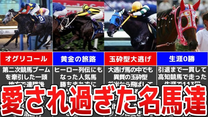 【競馬】日本中で愛された名馬！クセ強・個性派・奇跡のアイドルホース！競走馬たちの奇跡の物語