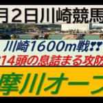 【競馬予想】多摩川オープン　大師オープン組が圧巻するか！～2023年2月2日 川崎競馬場 ：2―2