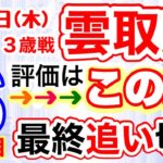 【大井競馬】雲取賞３歳オープン重賞しーいちの最終追い切り評価