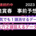 【競馬予想】 天皇賞春　2023  事前予想　データ