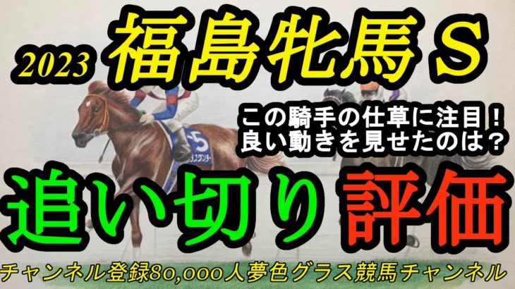 【追い切り評価】2023福島牝馬ステークス全頭！ある騎手の仕草がとても気になる？状態が良さそうなのは？